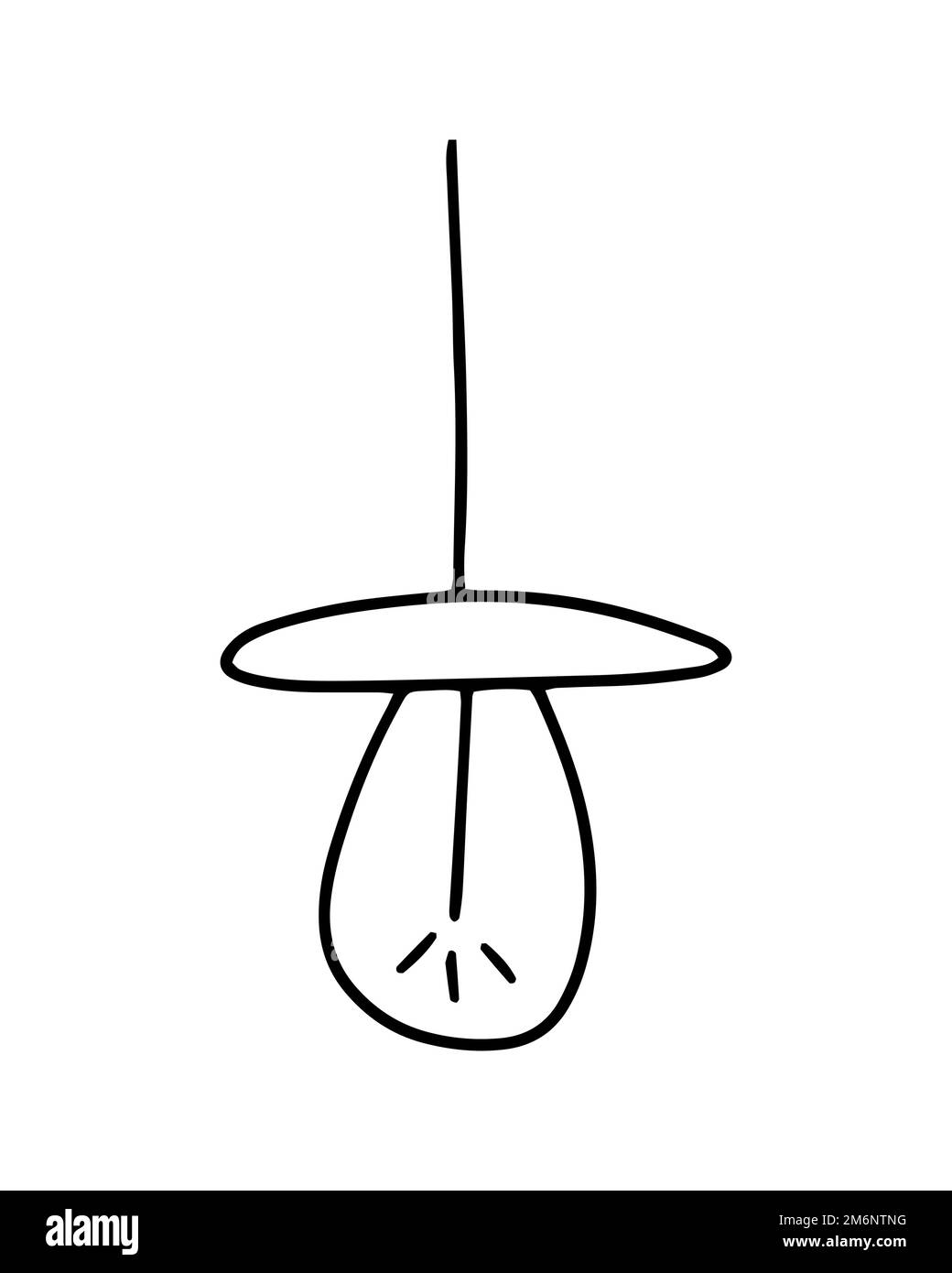 Hanging lamp doodle vector Stock Vector Image & Art Alamy