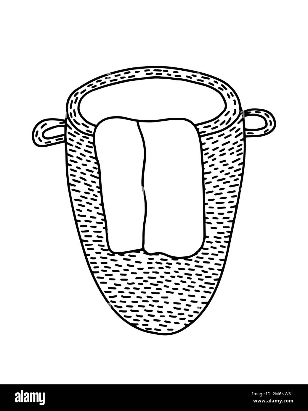 Doodle laundry basket illustration Stock Vector Image & Art Alamy