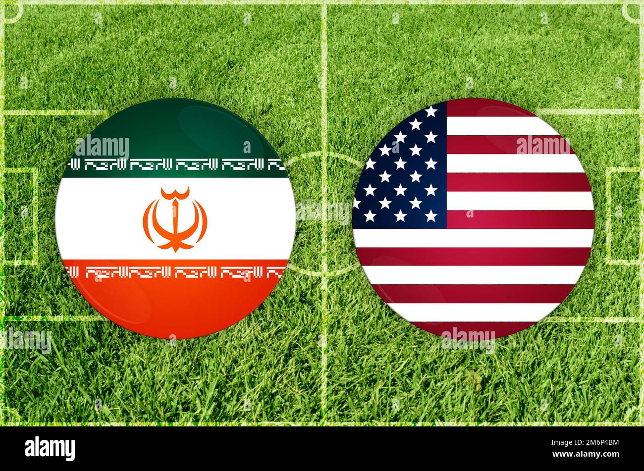 Iran vs Usa football match Stock Photo - Alamy