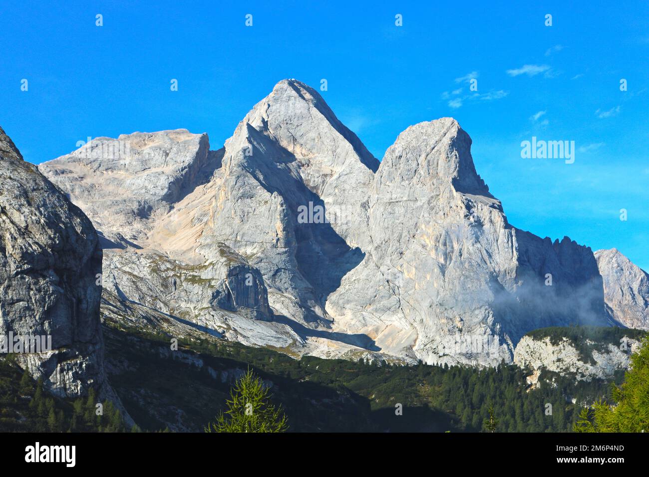 Landscape with clouds and mountains, Italian Dolomite Stock Photo - Alamy
