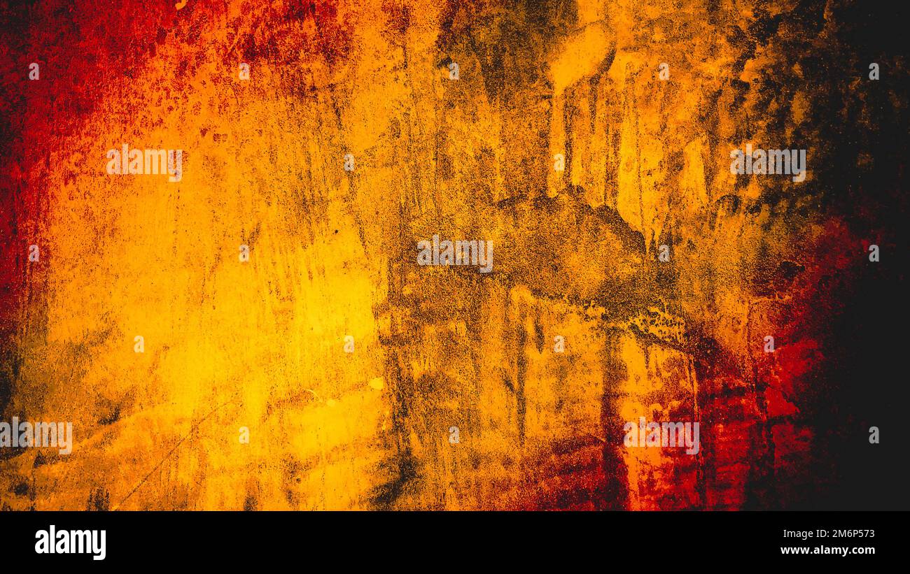 Abstract gold stucco wall texture, plaster yellow pattern background. Stock Photo
