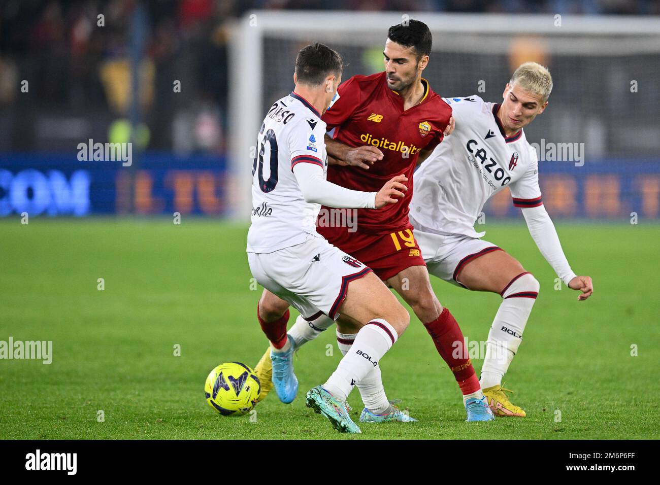 4th January 2023, Olimpico Stadium, Rome, Italy; Serie A football; Roma versus Bologna; Andrea