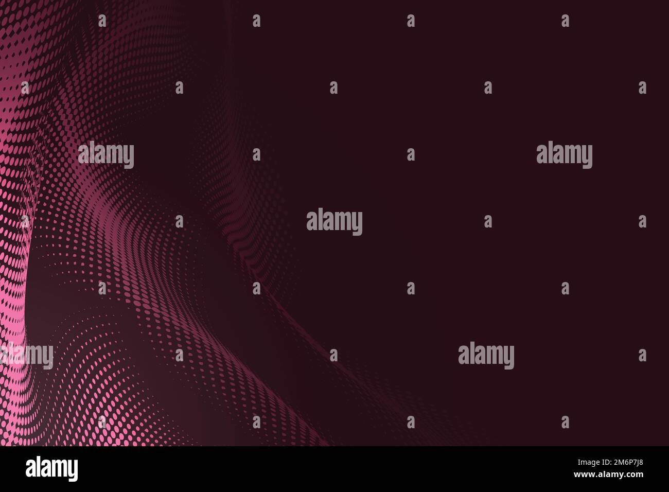 Flowing red halftone background vector Stock Vector