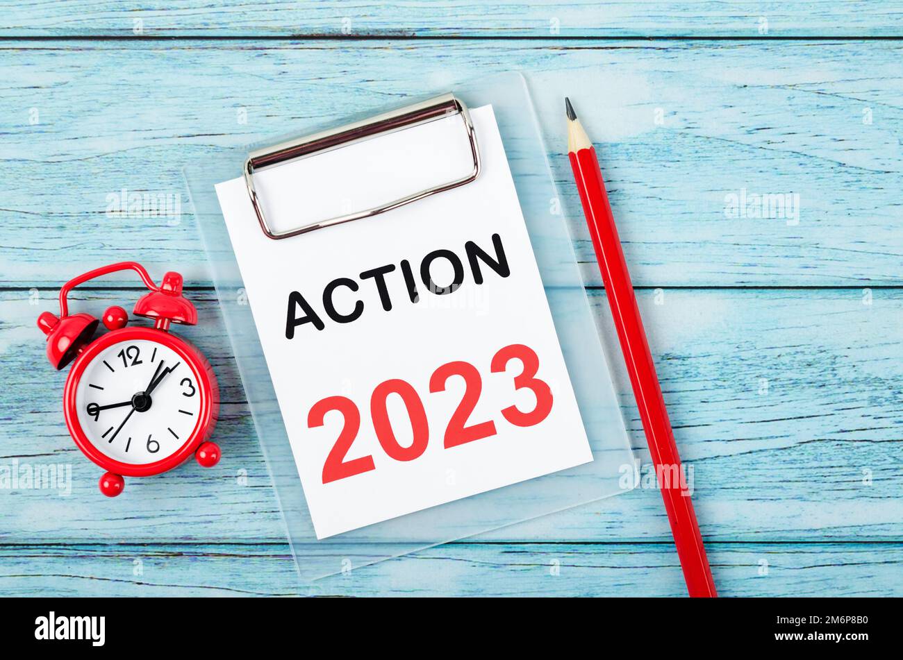 2023 Action; Goal and Target Setting List for 2023 year with alarm