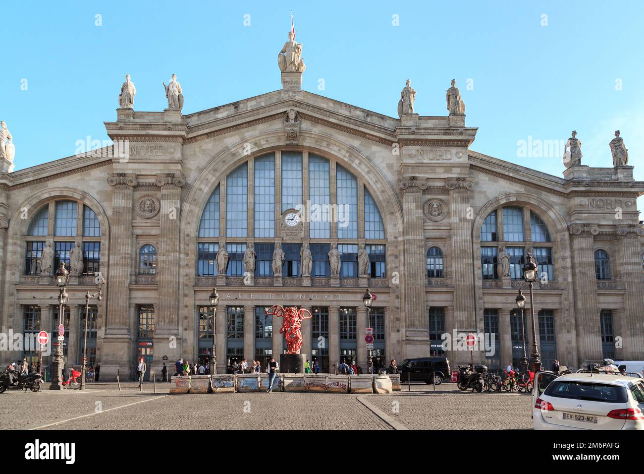 PARIS, FRANCE AUGUST 30, 2019 This is the building of the Gare du