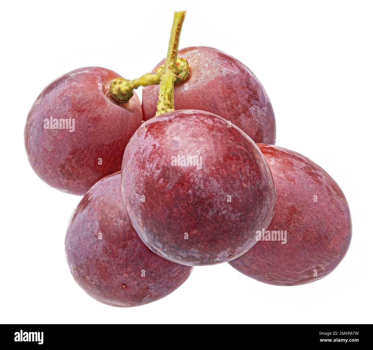 Red grape isolated on white background Stock Photo