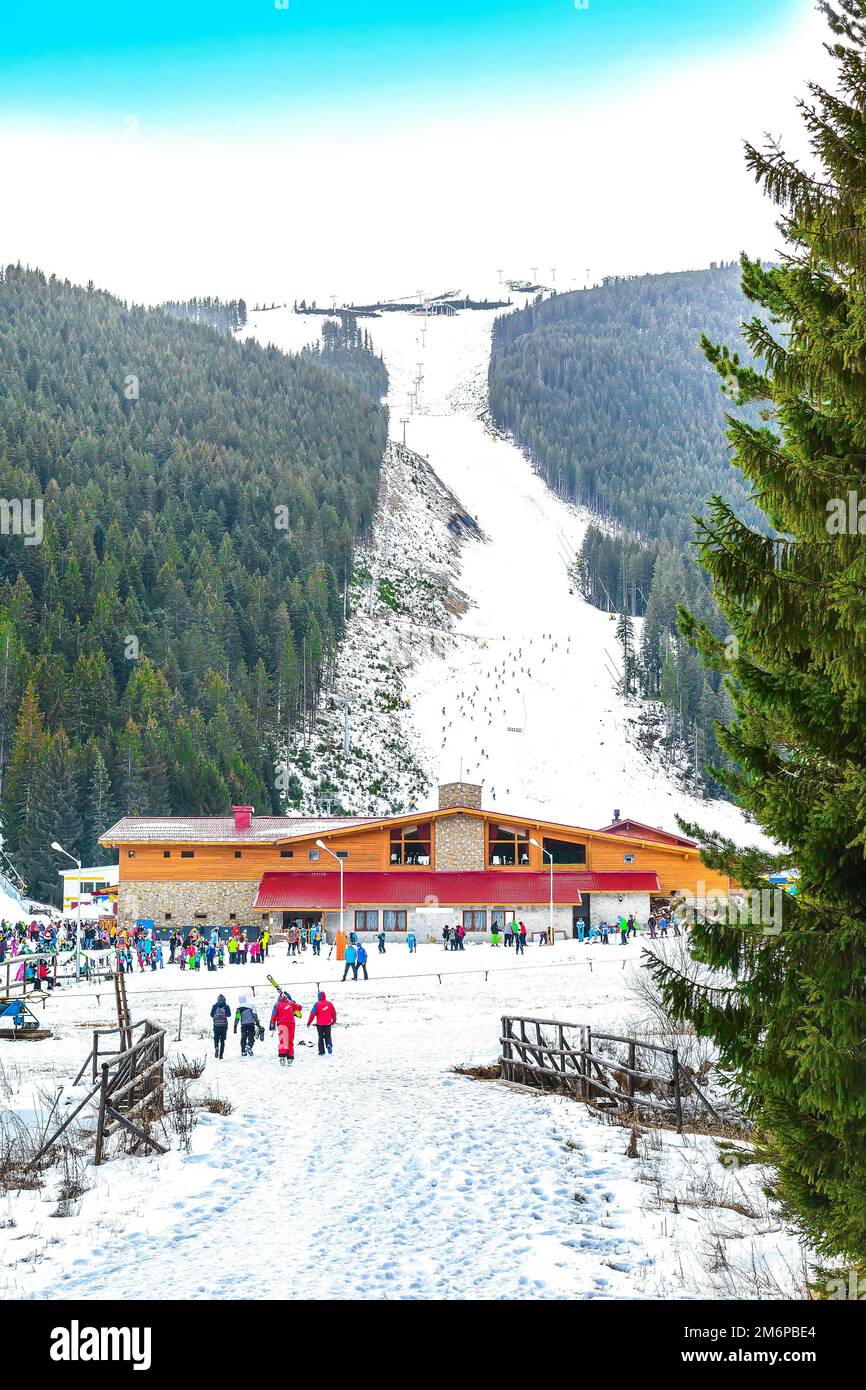 Bansko ski resort panorama, ski slopes, Bulgaria Stock Photo - Alamy