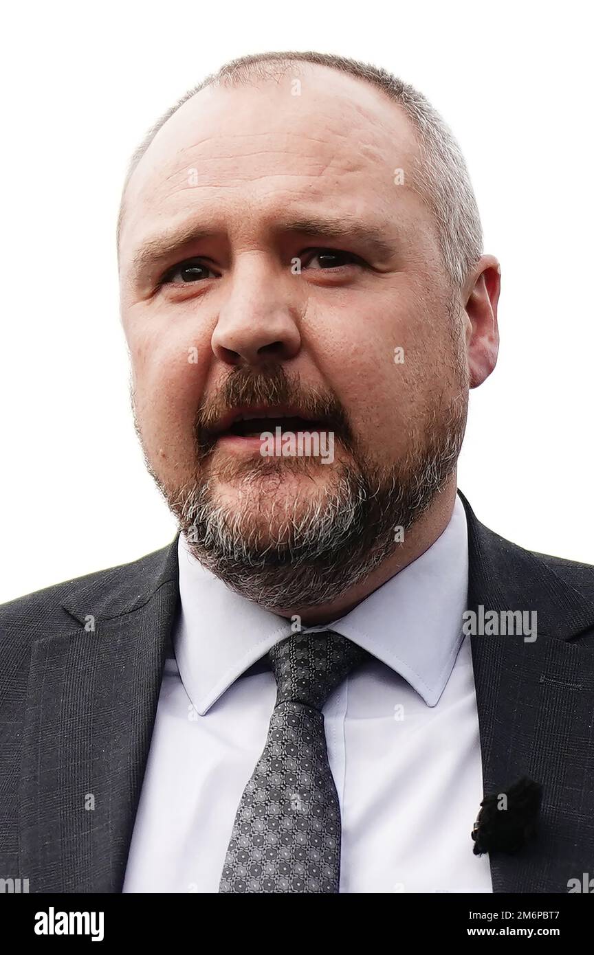 Detective Superintendent Rob Kirby updates the media gathered outside Harlow Police Station