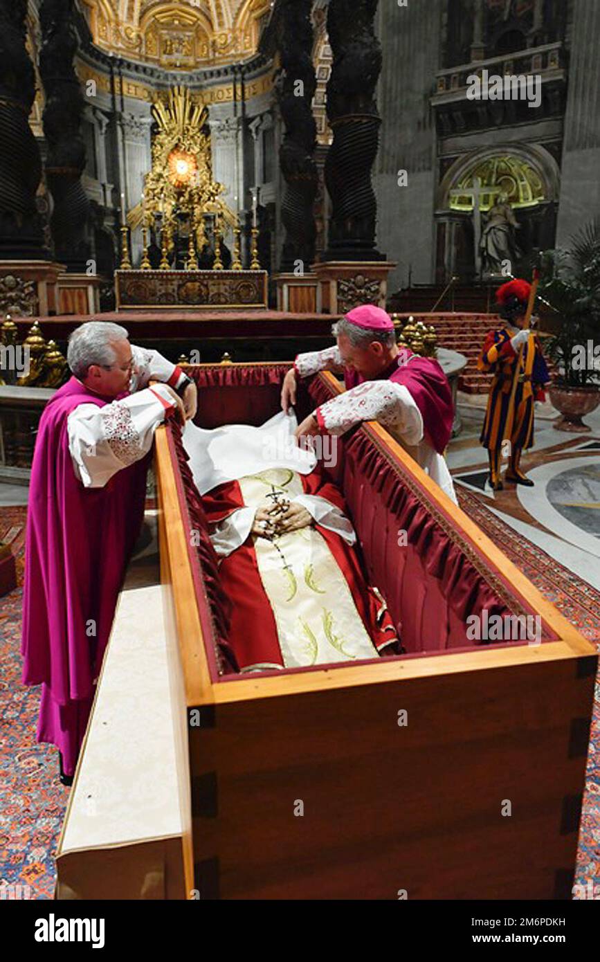 Vatican city vatican city 05th jan 2023 pope francis attends the