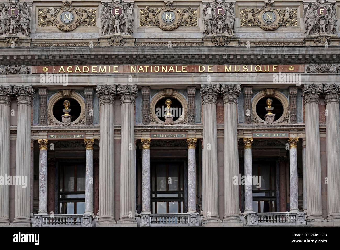 France, Paris, Opera de Paris, Opera National de Paris, Academie Nationale de Musique, Palais Garnier   Photo © Fabio Mazzarella/Sintesi/Alamy Stock P Stock Photo
