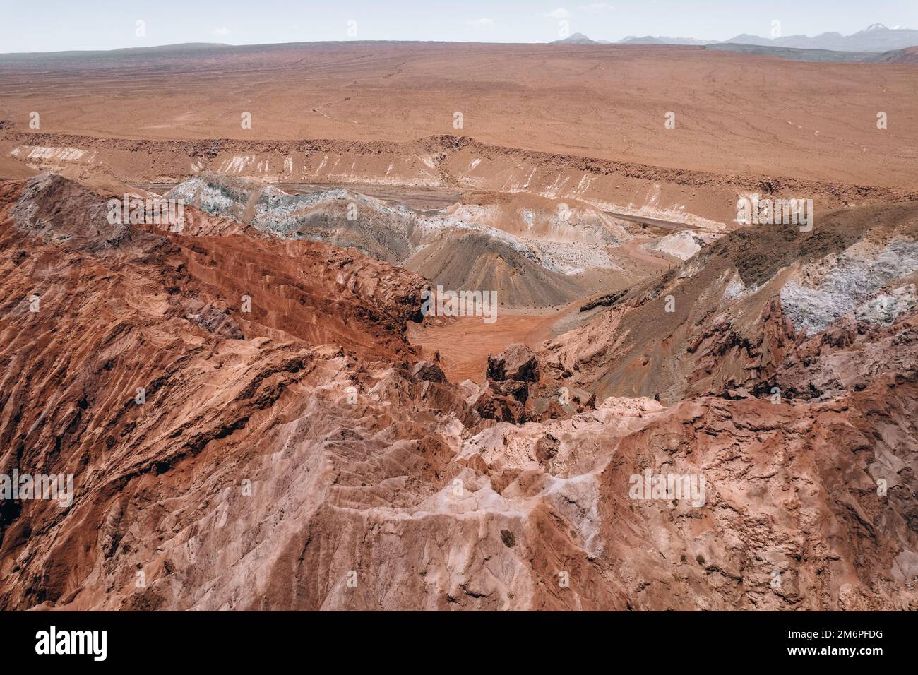 Chile Colorful Rocks Rainbow Valley red rocks in San Pedro de Atacama Desert Chile Stock ...