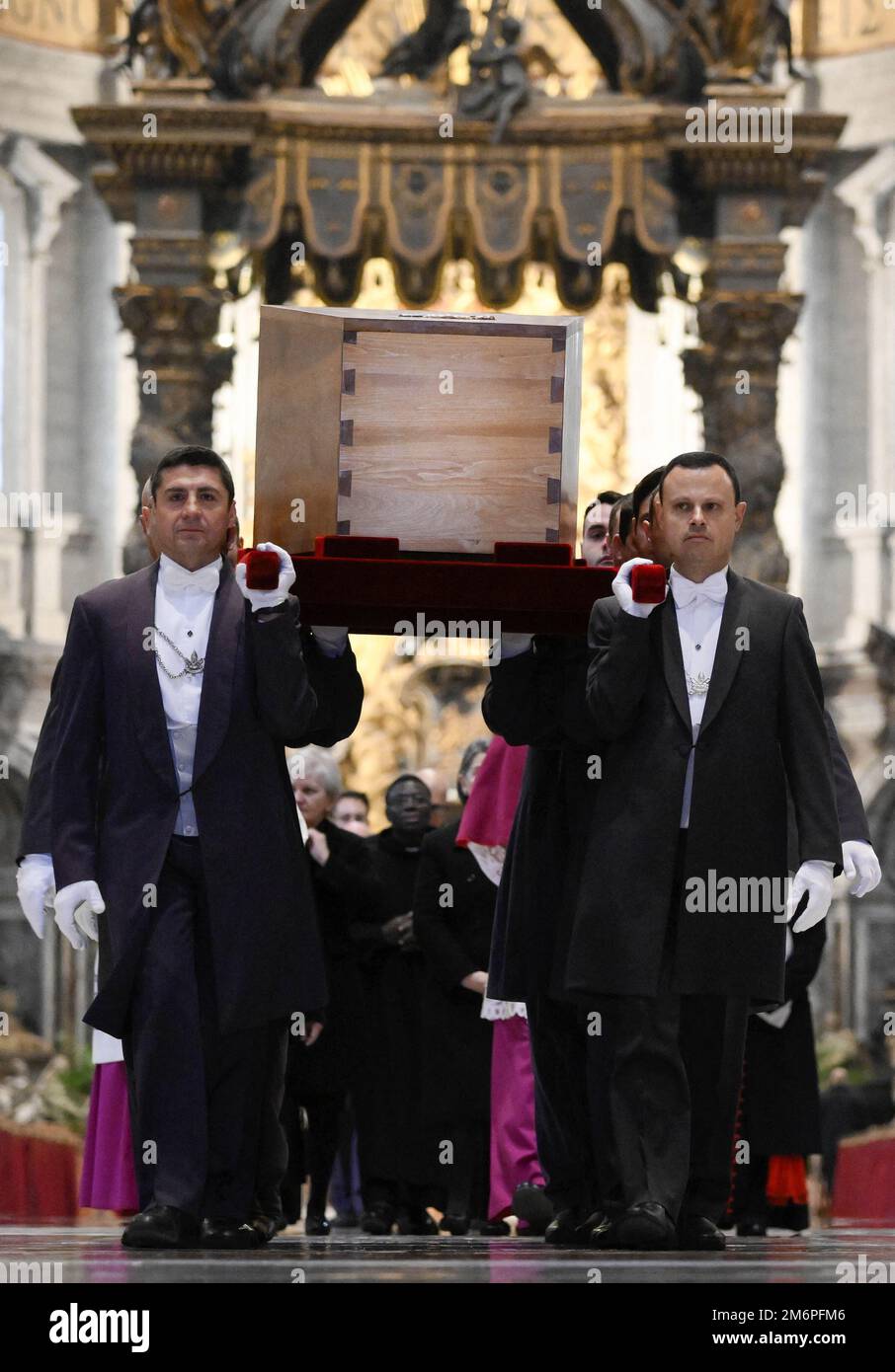 Pope Francis celebrates the funeral Mass for Pope Emeritus Benedict XVI ...