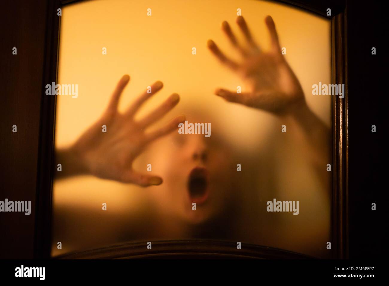 Ghost behind door hi-res stock photography and images - Alamy