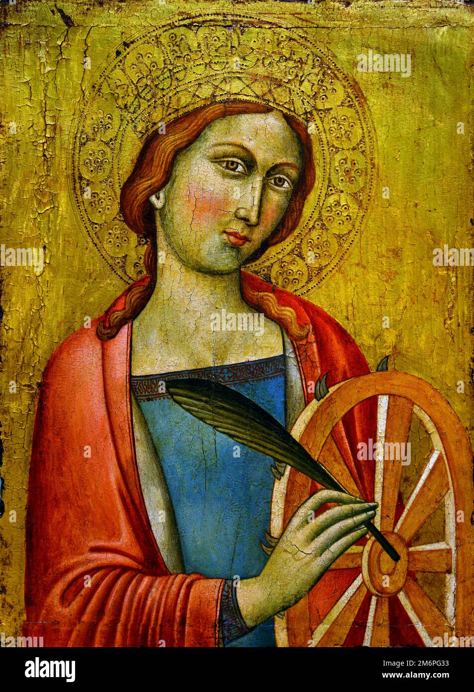Saint Catherine 1369-80 Siena Italy, Italian, Stock Photo