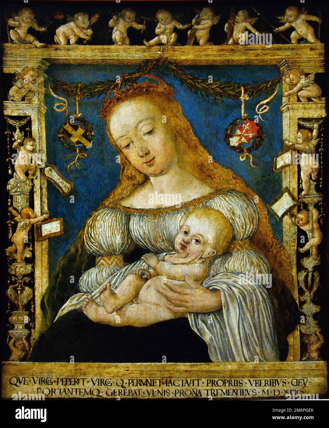 Virgin with Child - Botzheim Madonna 1514 by Kontanzer Meister 16th