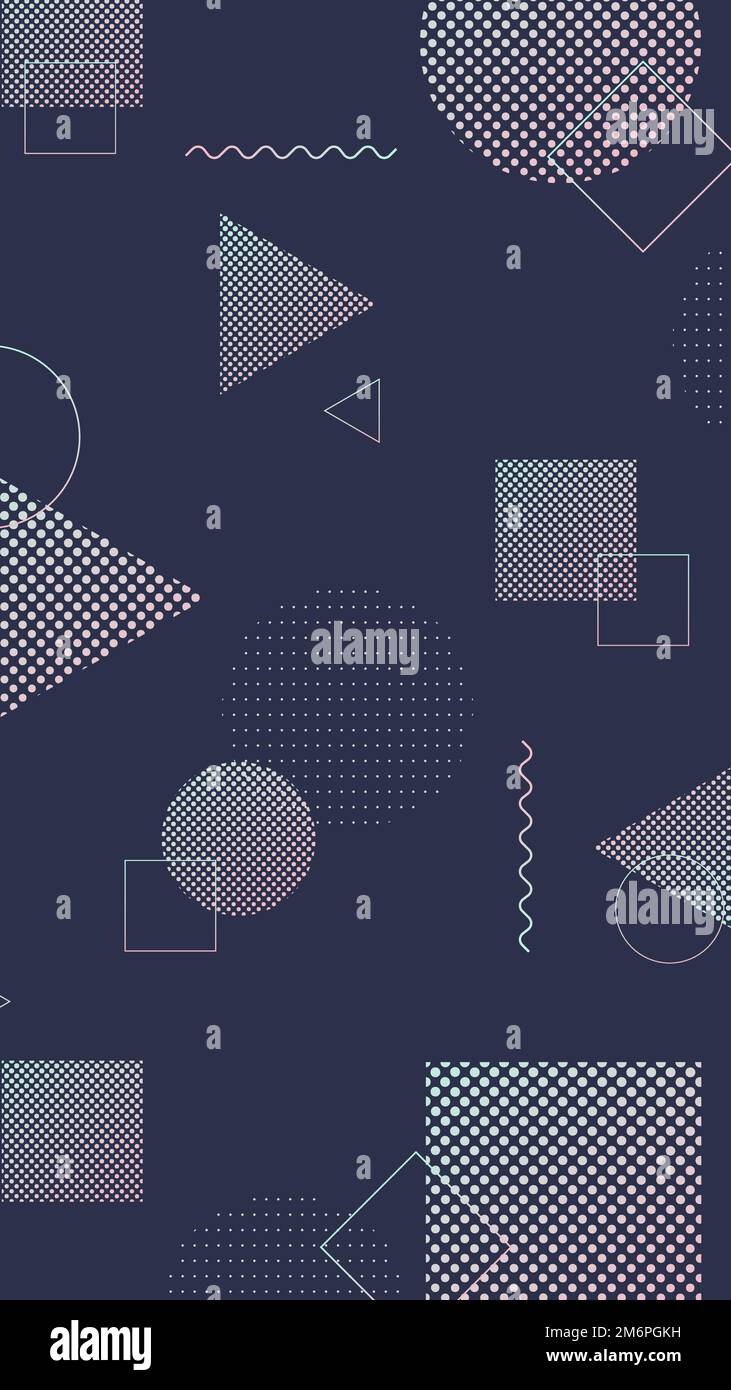 Gradient geometric halftone background vector Stock Vector