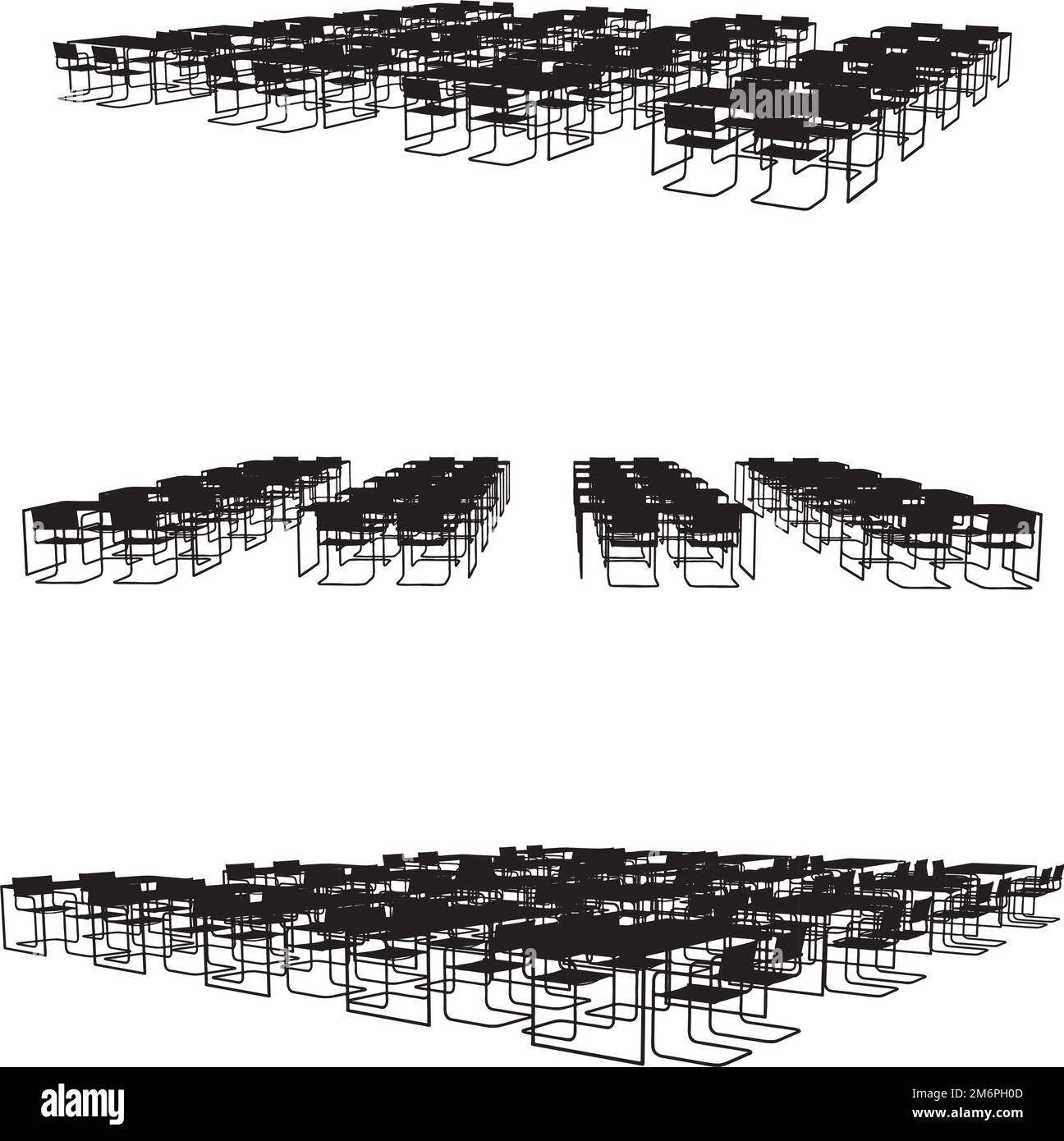 Dining Table And Chairs Vector Stock Vector Image & Art Alamy