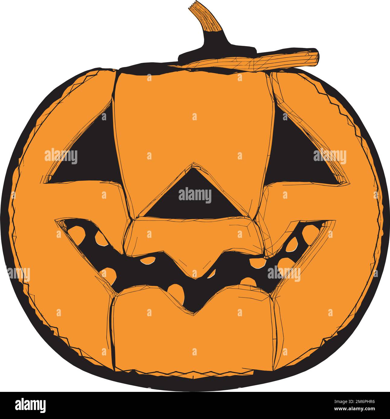 Halloween Pumpkin Vector Stock Vector Image & Art - Alamy