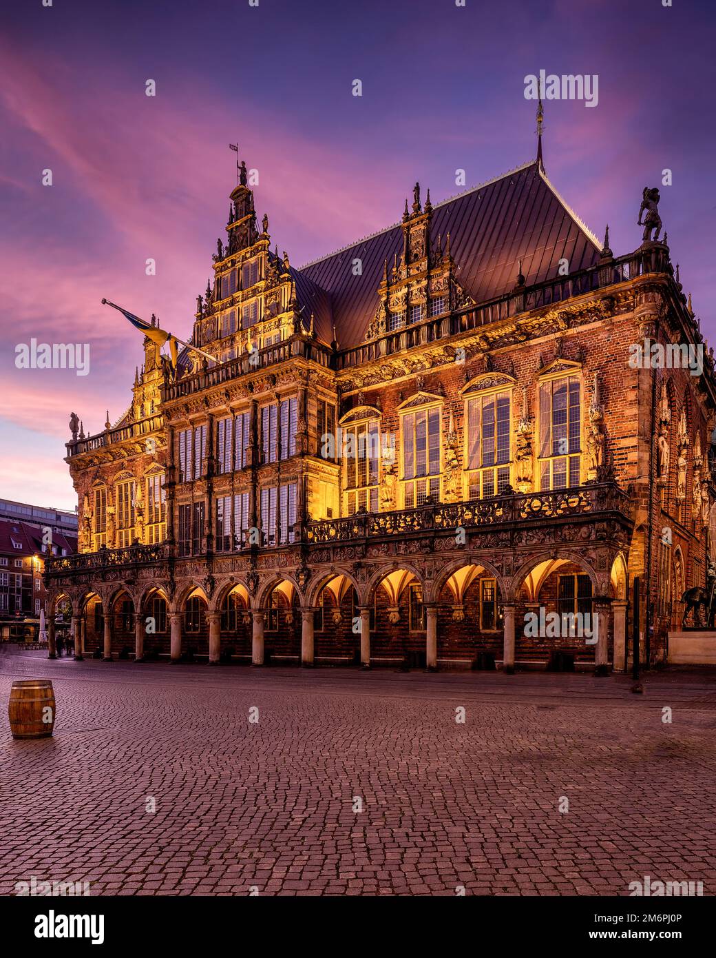 Amazing old town hall of Bremen Stock Photo