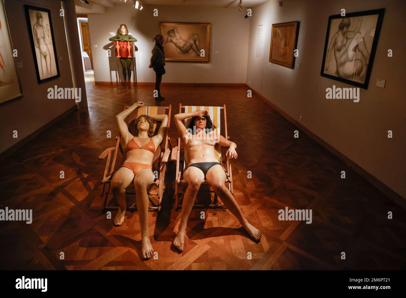 HYPERREALISM, THIS IS NOT A BODY EXHIBITION MAILLOL MUSEUM PARIS Stock Photo