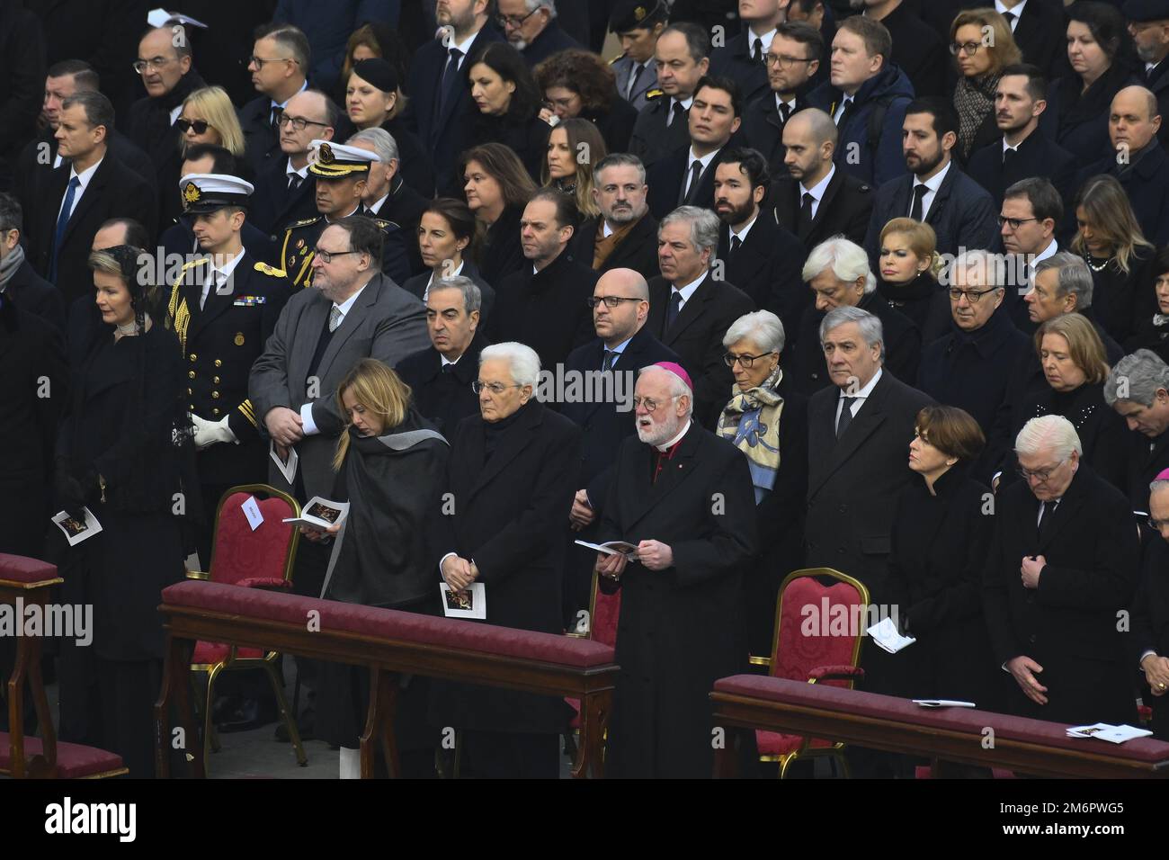 During the Funeral Mass for the Pope Emeritus Benedict XVI on January 5 ...