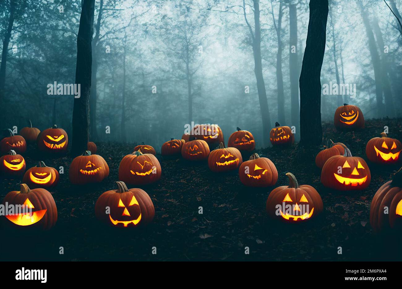 Eyes glowing in forest hi-res stock photography and images - Alamy