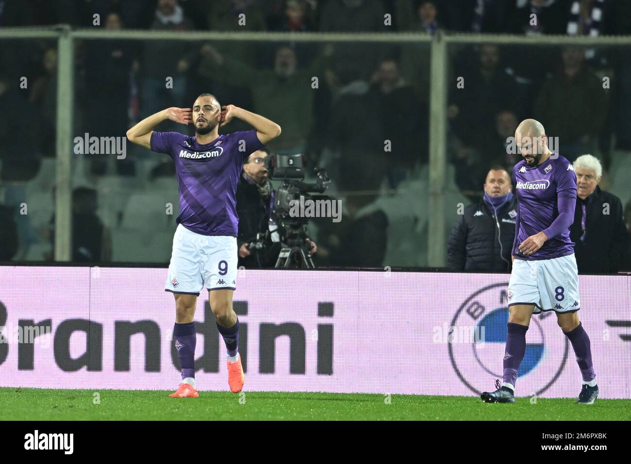 Florence, Italy. January 4, 2023 Lucas Martinez Quarta (Fiorentina) during  the Italian Serie A match between Fiorentina 1-1 Monza at Artemio Franchi  Stadium on January 4, 2023 in Florence, Italy. Credit: Maurizio