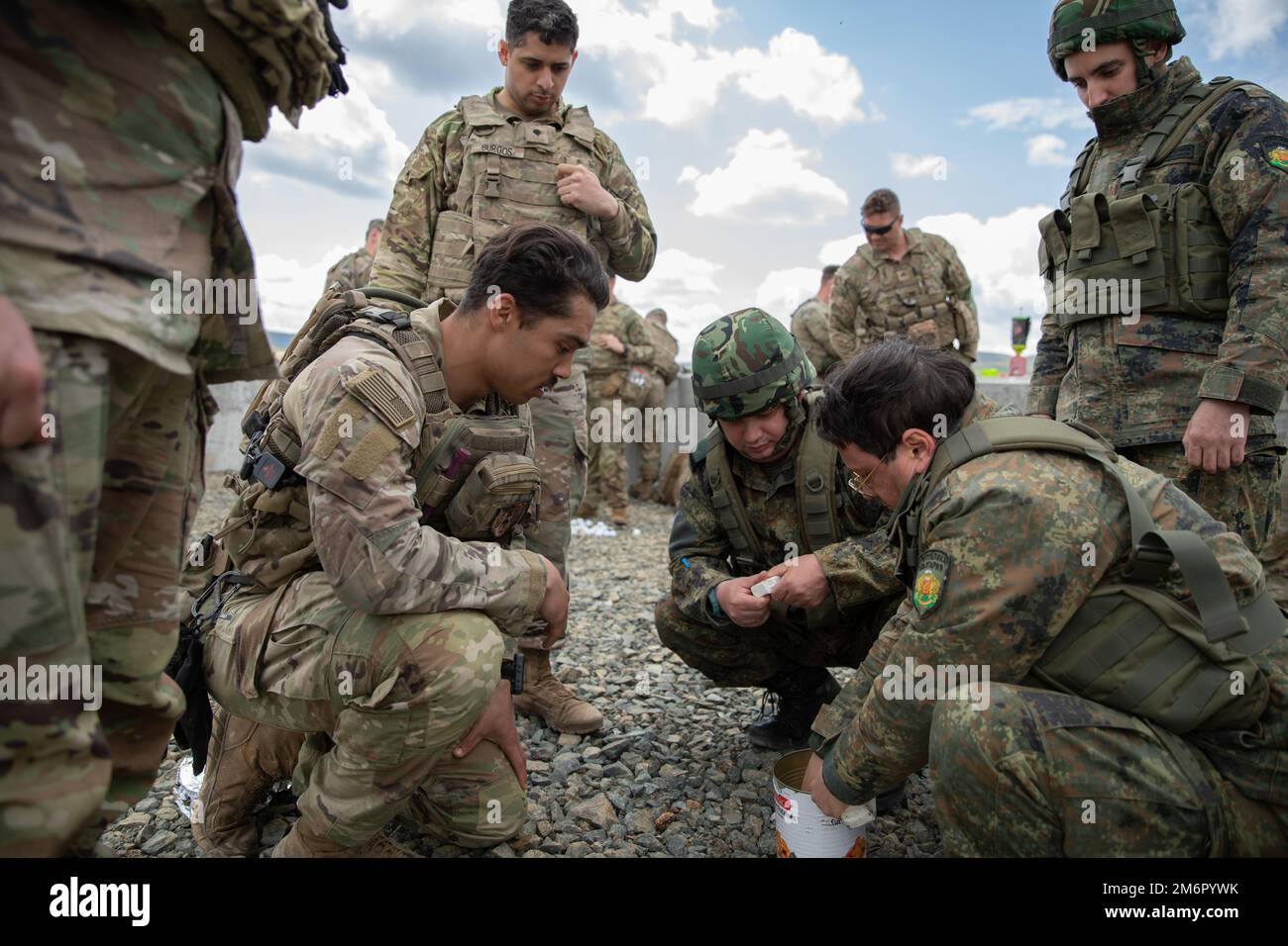 U.S. Army Spc. Renato Depradines, assigned to Alpha Company, 1st