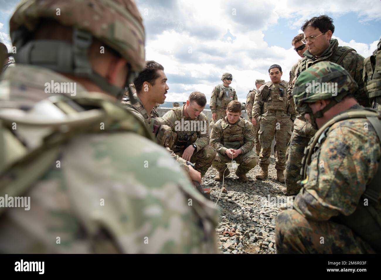 U.S. Army Spc. Renato Depradines, assigned to Alpha Company, 1st