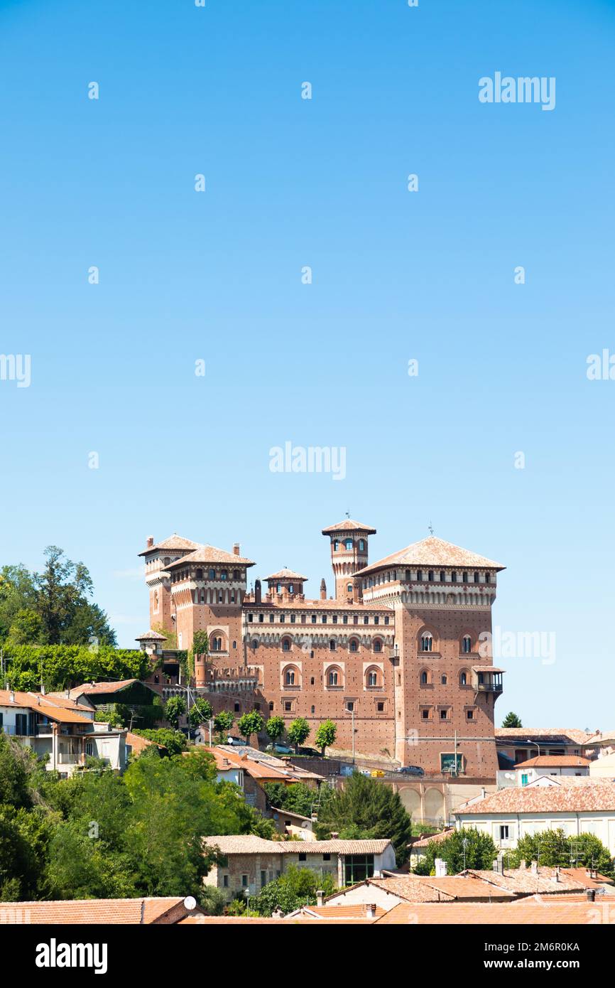 Cereseto Castle - Castello di Cereseto - Monferrato area in Piedmont region, Italy Stock Photo