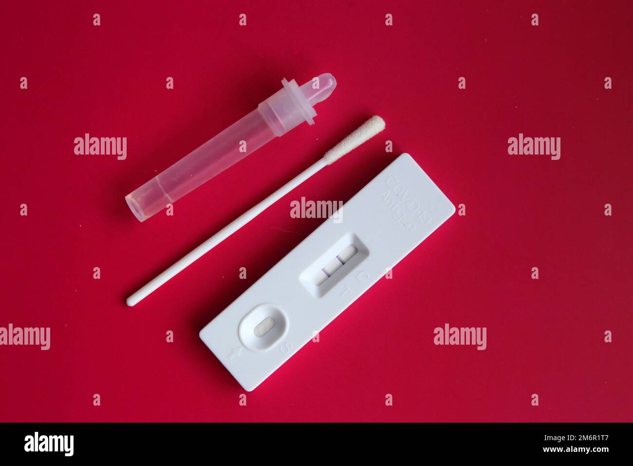 Used SARS Covid antigen test kit Stock Photo Alamy