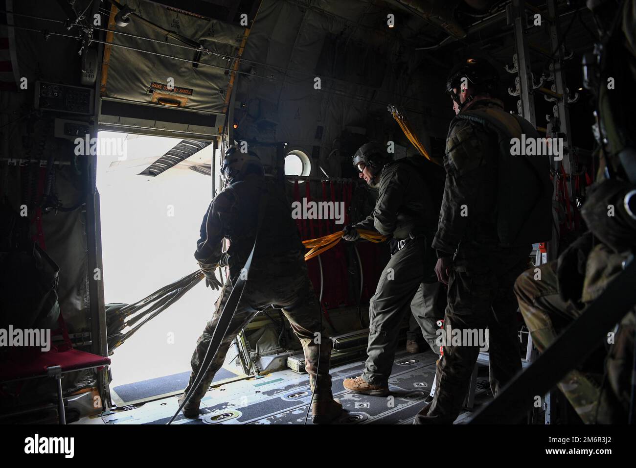 U.S. Air Force Staff Sgt Roman Evseev, 37th Airlift Squadron loadmaster