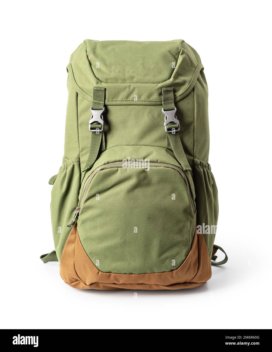 Green backpack Stock Photo