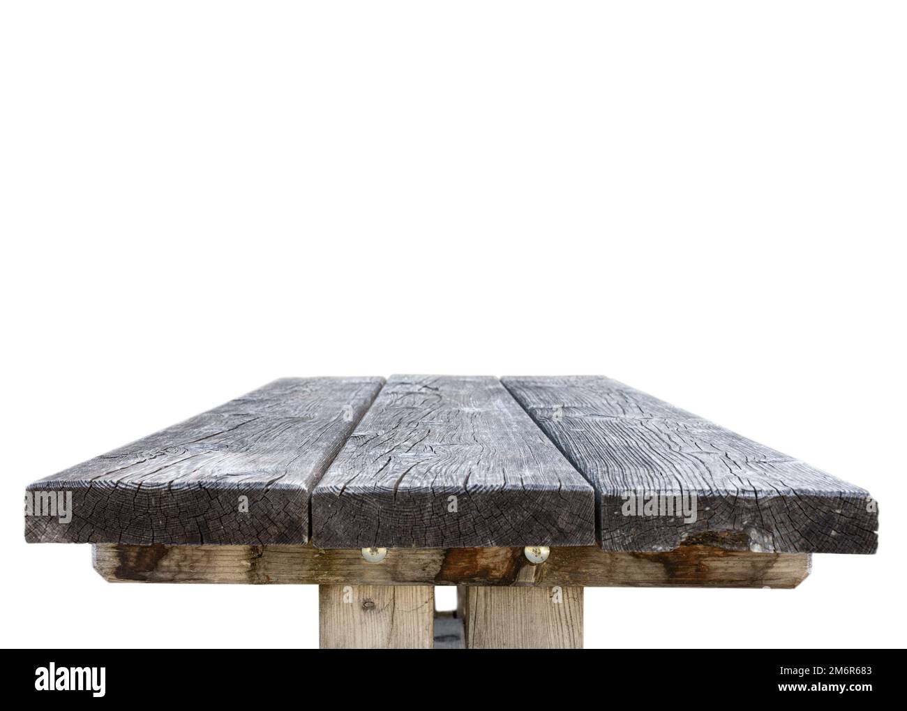 Old empty wooden table Stock Photo