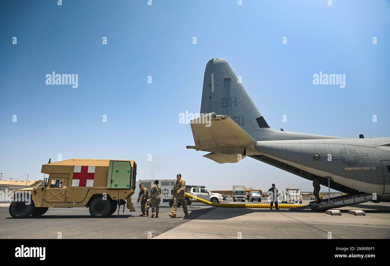 U.S. Air Force medical team members assigned to the 10th Expeditionary ...