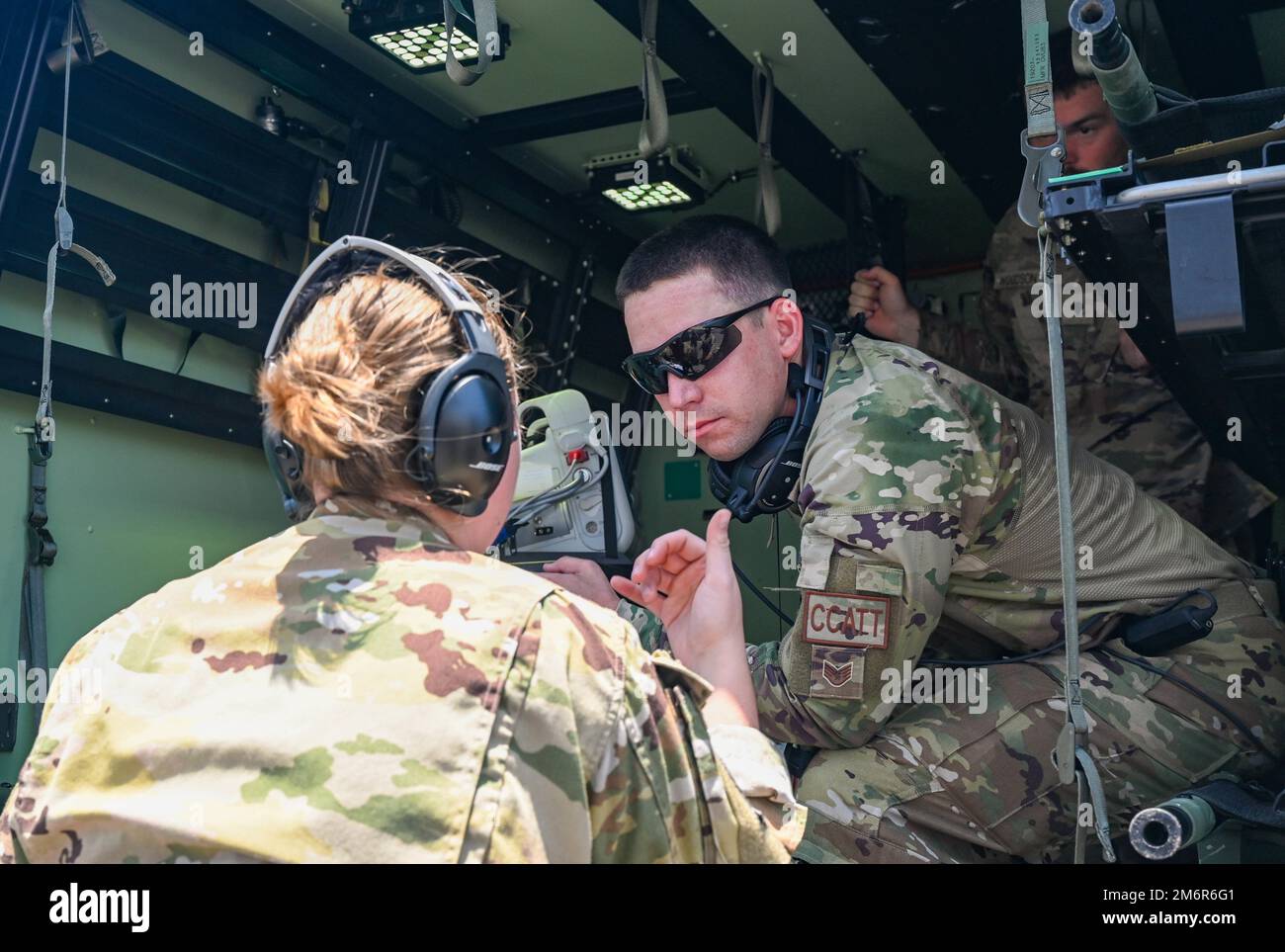 U.S. Air Force medical team members assigned to the 10th Expeditionary ...