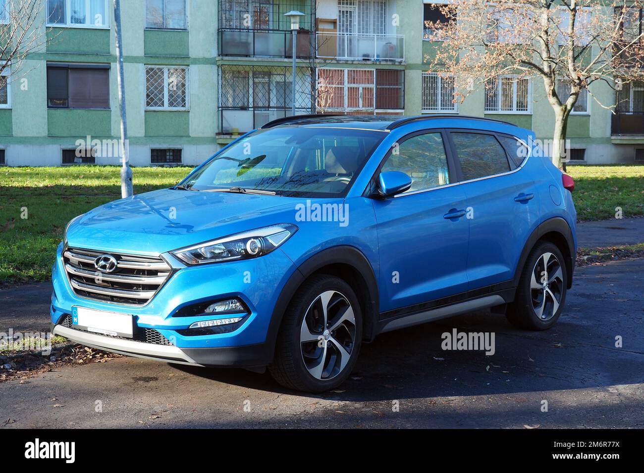 Hyundai Tucson compact crossover SUV car, (South Korean multinational ...
