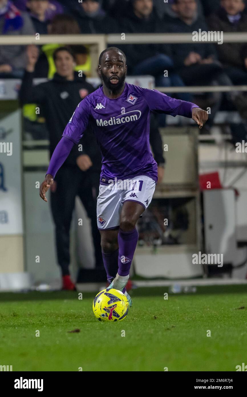 Florence, Italy. January 4, 2023 Lucas Martinez Quarta (Fiorentina) during  the Italian Serie A match between Fiorentina 1-1 Monza at Artemio Franchi  Stadium on January 4, 2023 in Florence, Italy. Credit: Maurizio