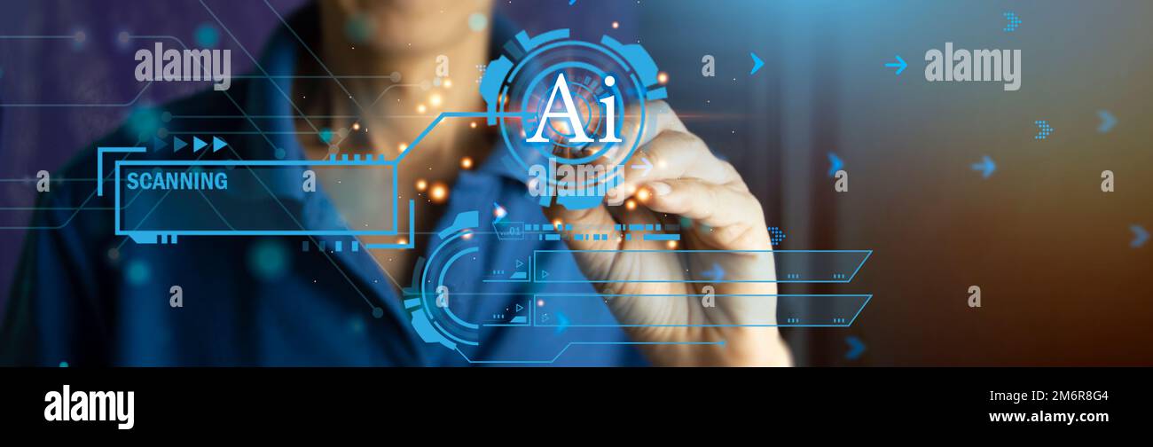 system concept controlled by artificial intelligence Stock Photo Alamy