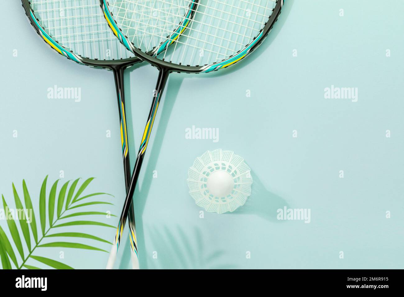 Badminton. Competitive sports and tournament match idea with badminton