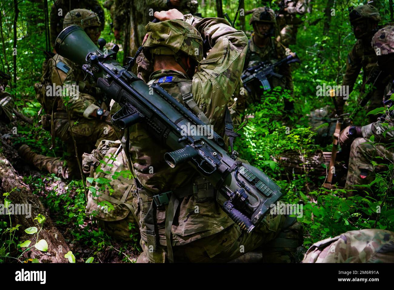 Soldiers from 2nd Battalion, 327th Infantry Regiment "No Slack", 1st