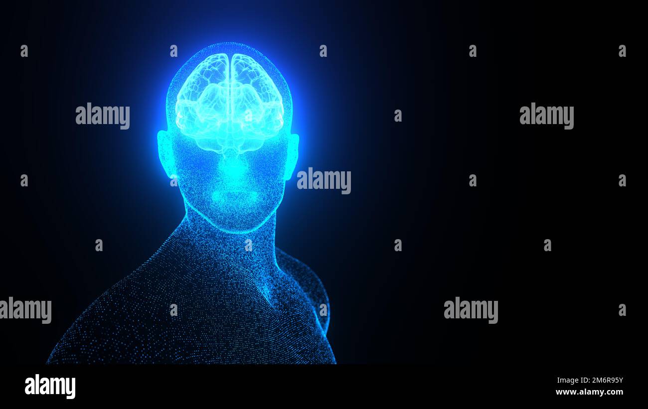 Digital AI Ego Stock Photo