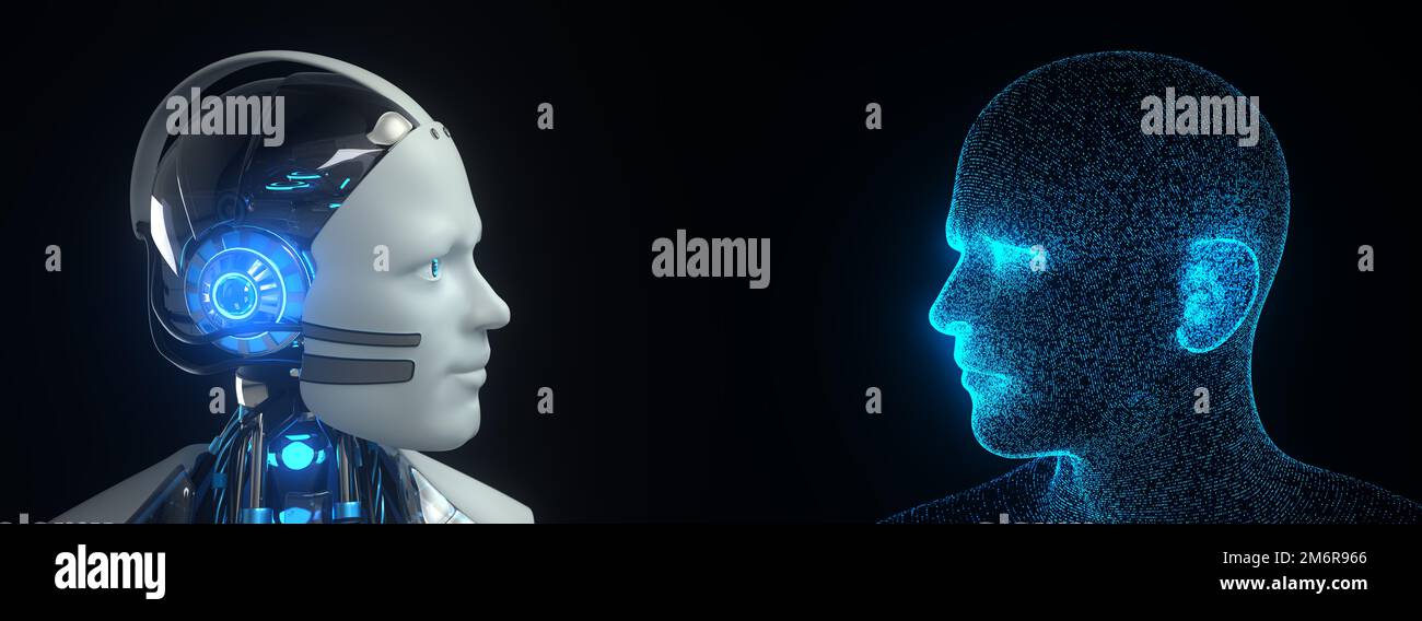 Robotic And AI Development Stock Photo