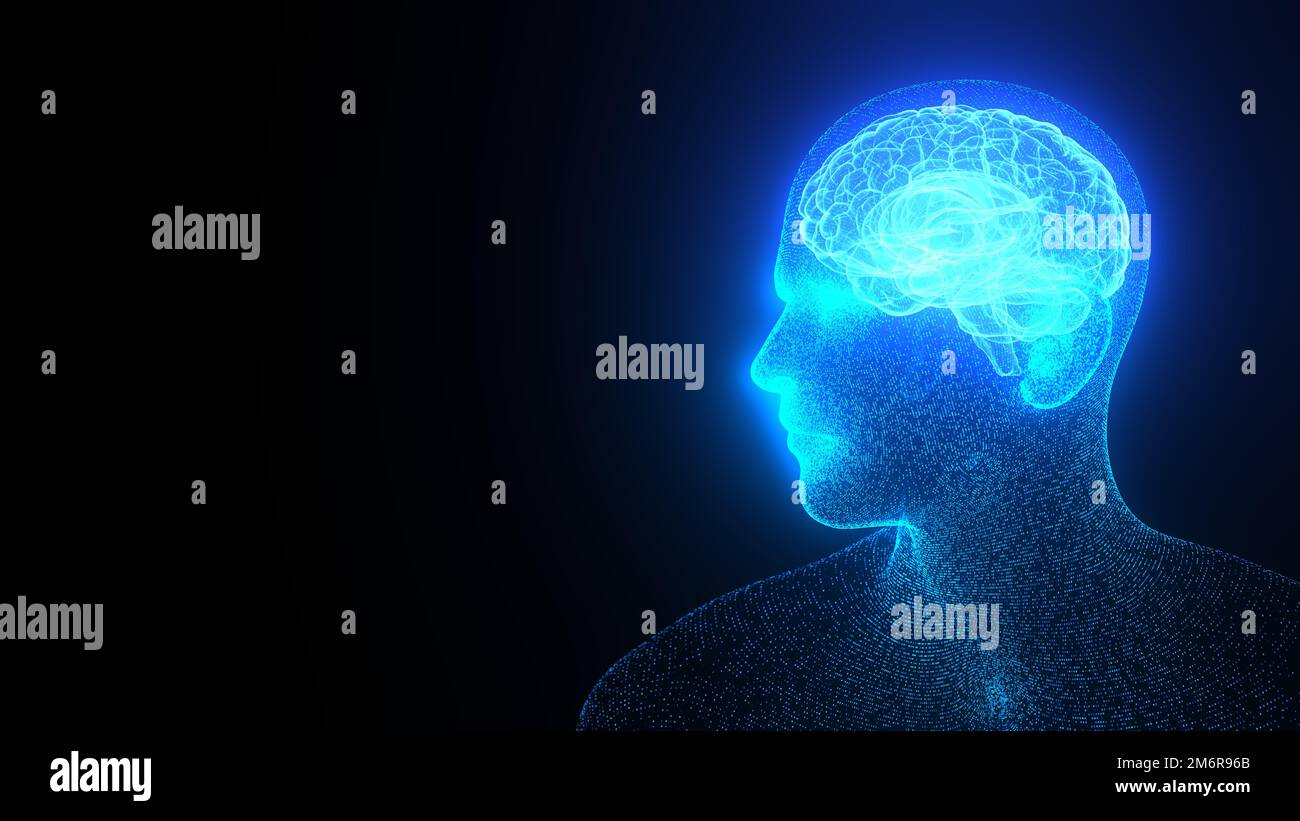 Digital AI Ego Stock Photo