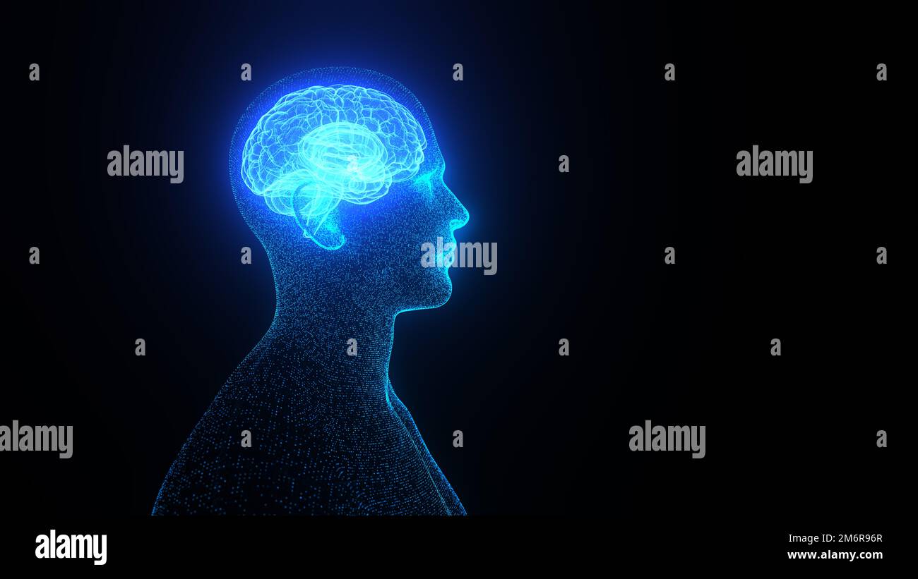 Digital AI Ego Stock Photo