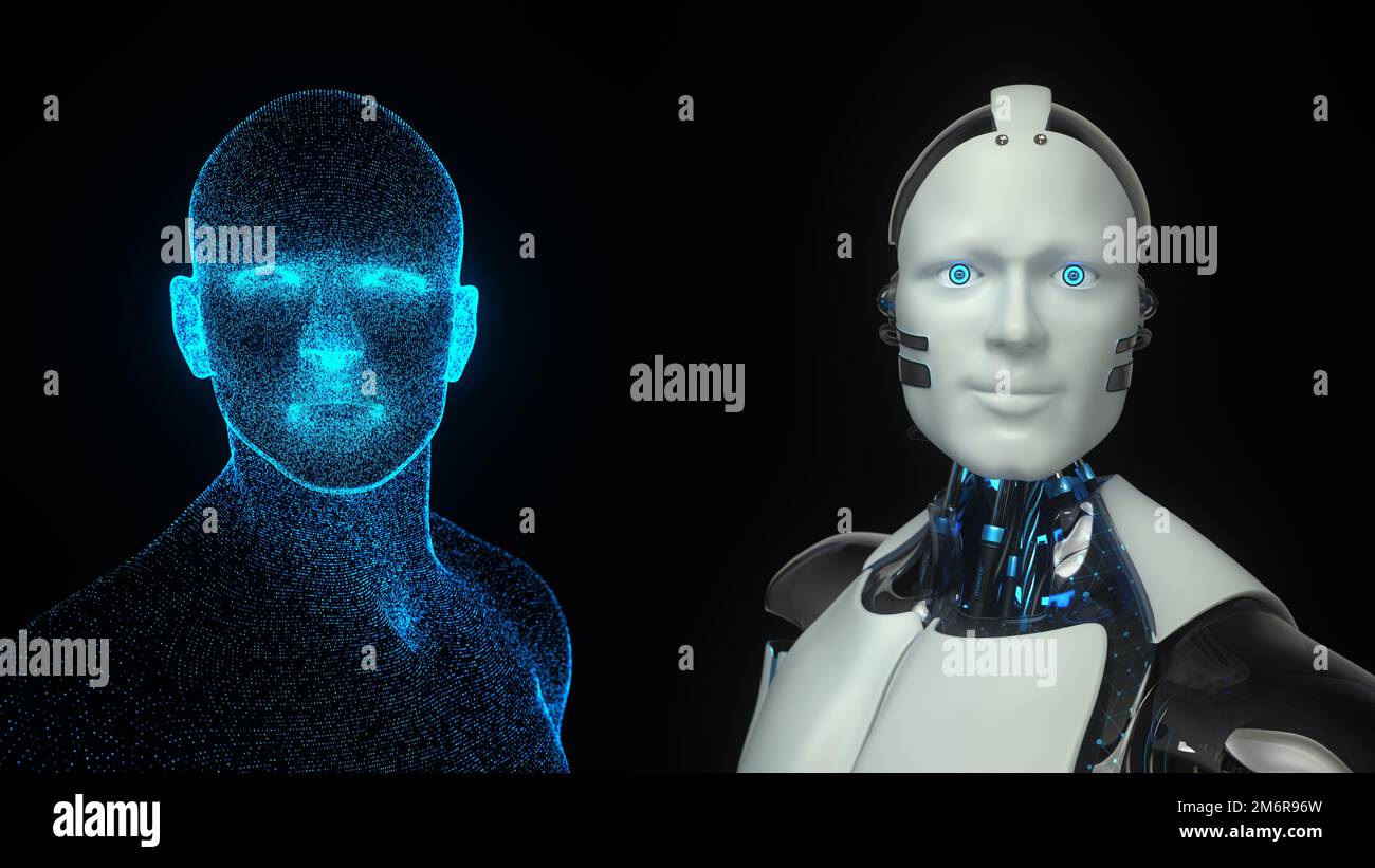 Robotic And AI Development Stock Photo