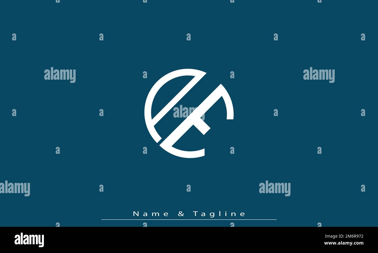 Alphabet letters Initials Monogram logo PE , EP Stock Vector