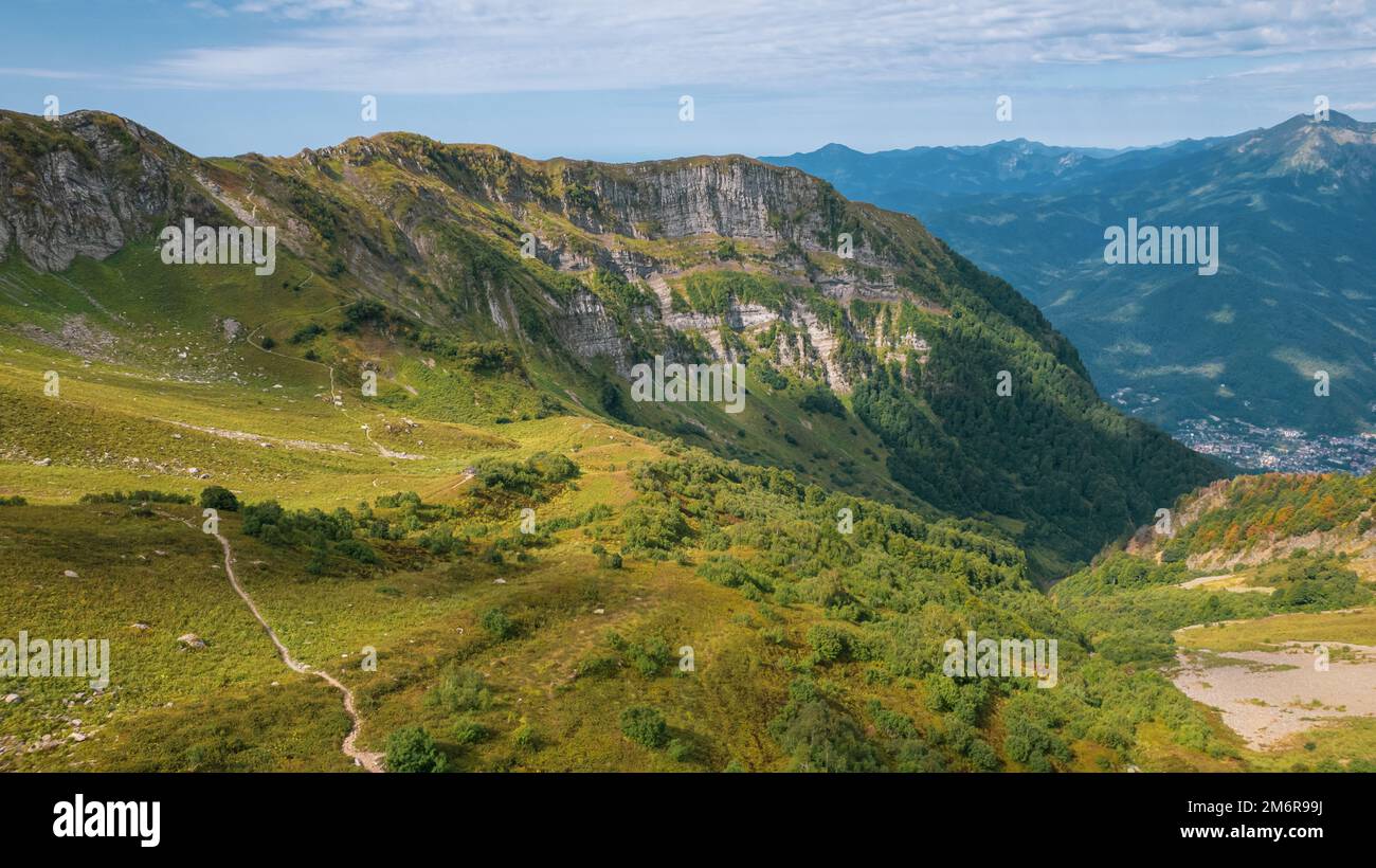 Alpine Meadows Trail, Krasnaya Polyana Resort. Alpine Meadows Walking