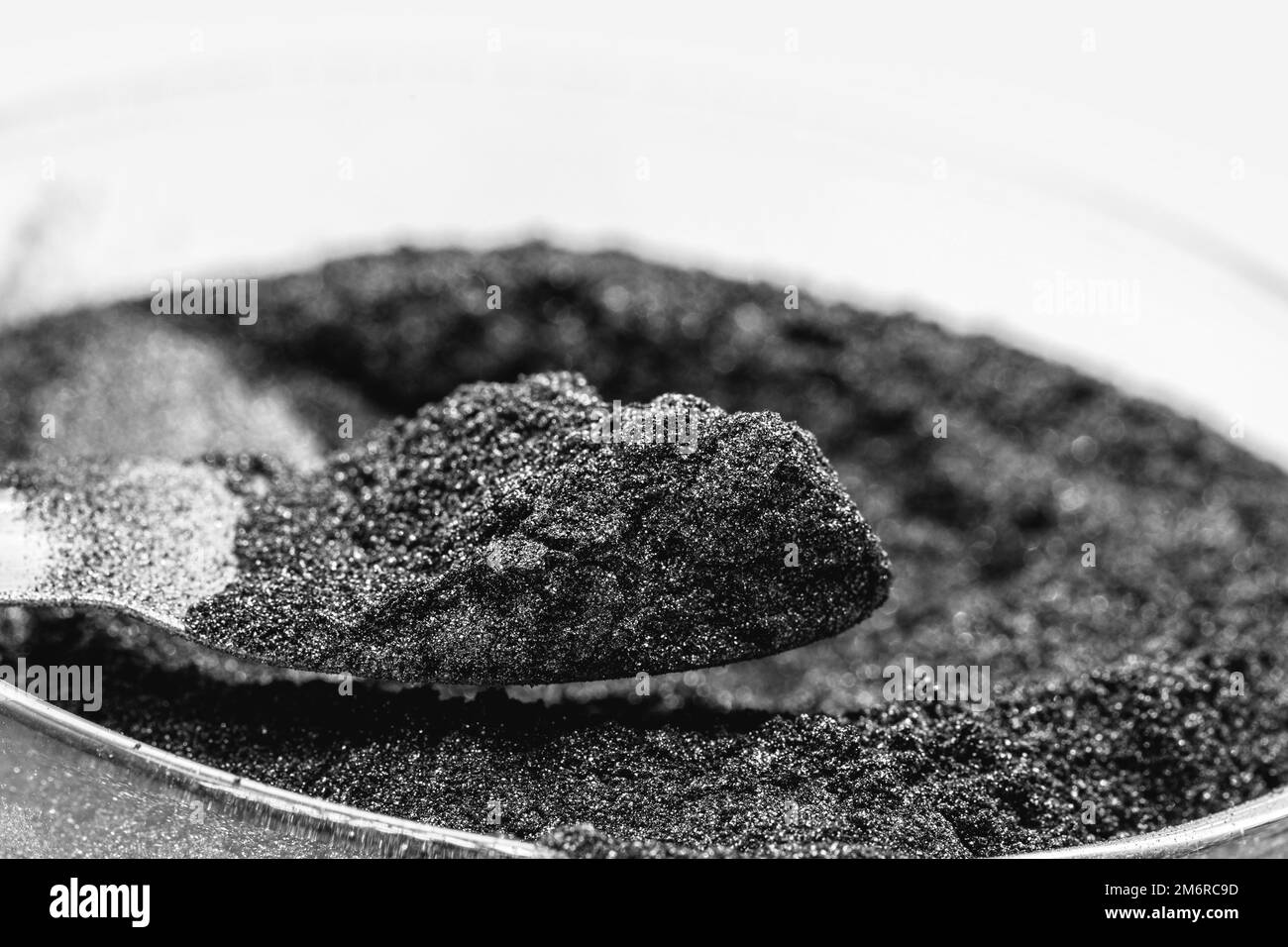 graphite powder, industrial use, isolated white background Stock Photo