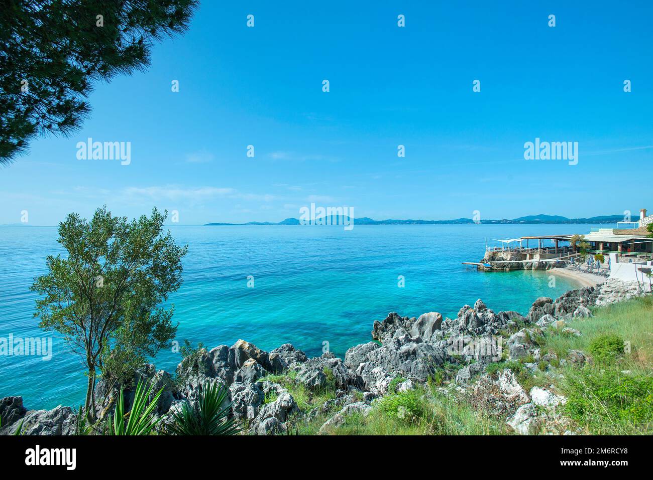 Nissaki, Corfu, Ionian islands, Greece Stock Photo